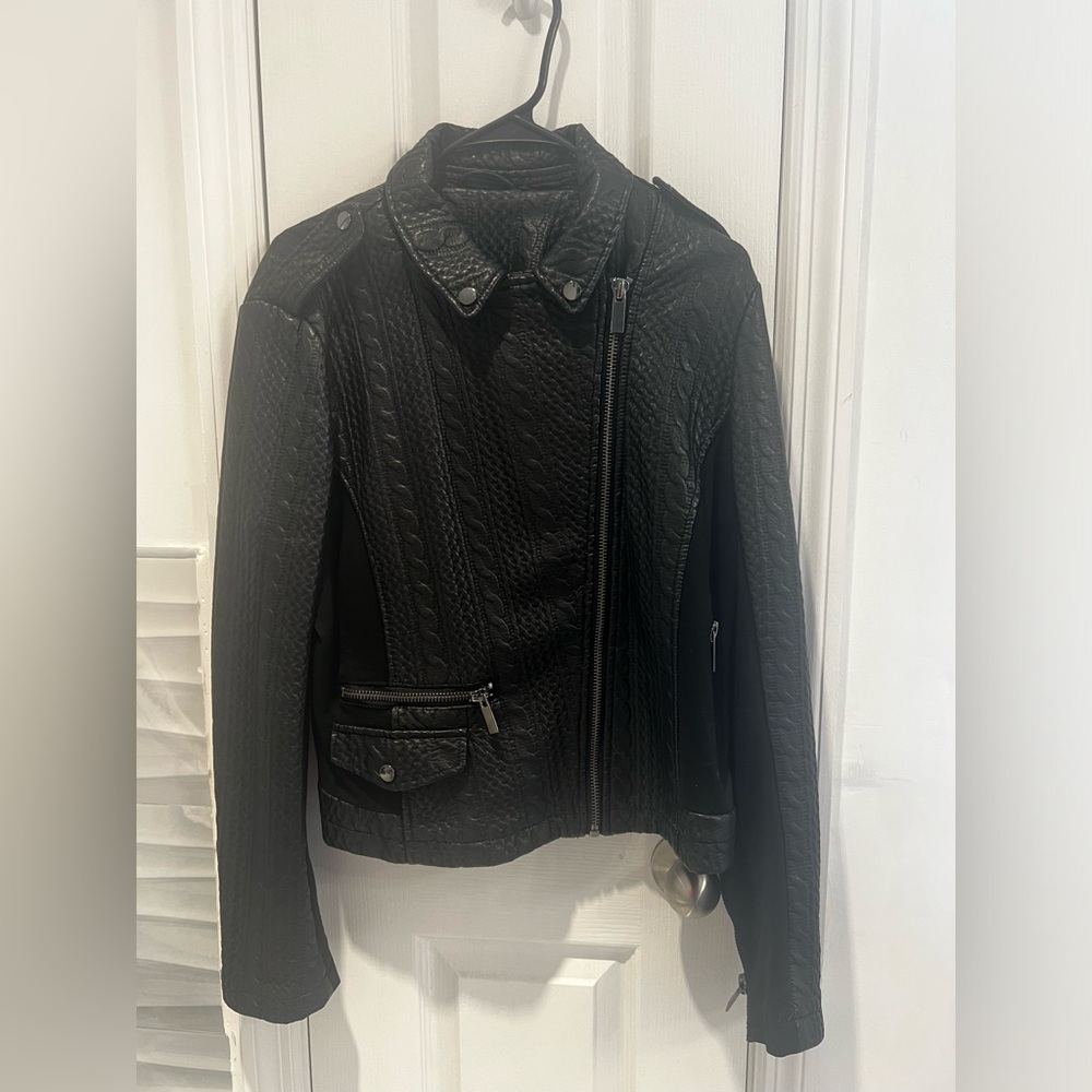 New York company Pu leather jacket size Large